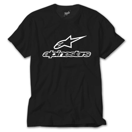 Alpinestars Logo Text Siyah Tişört