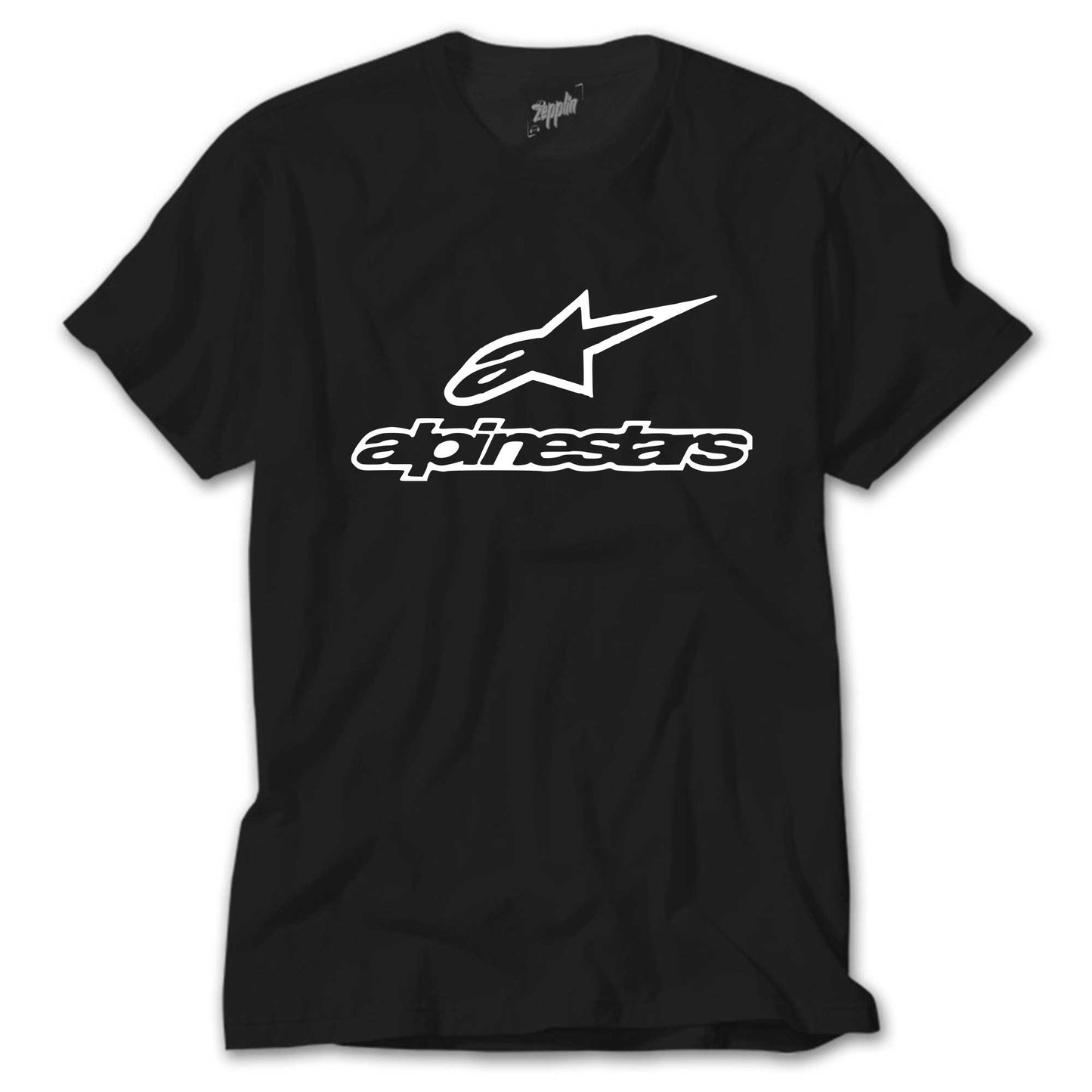 İndirimli Alpinestars Logo Text Siyah Tişört