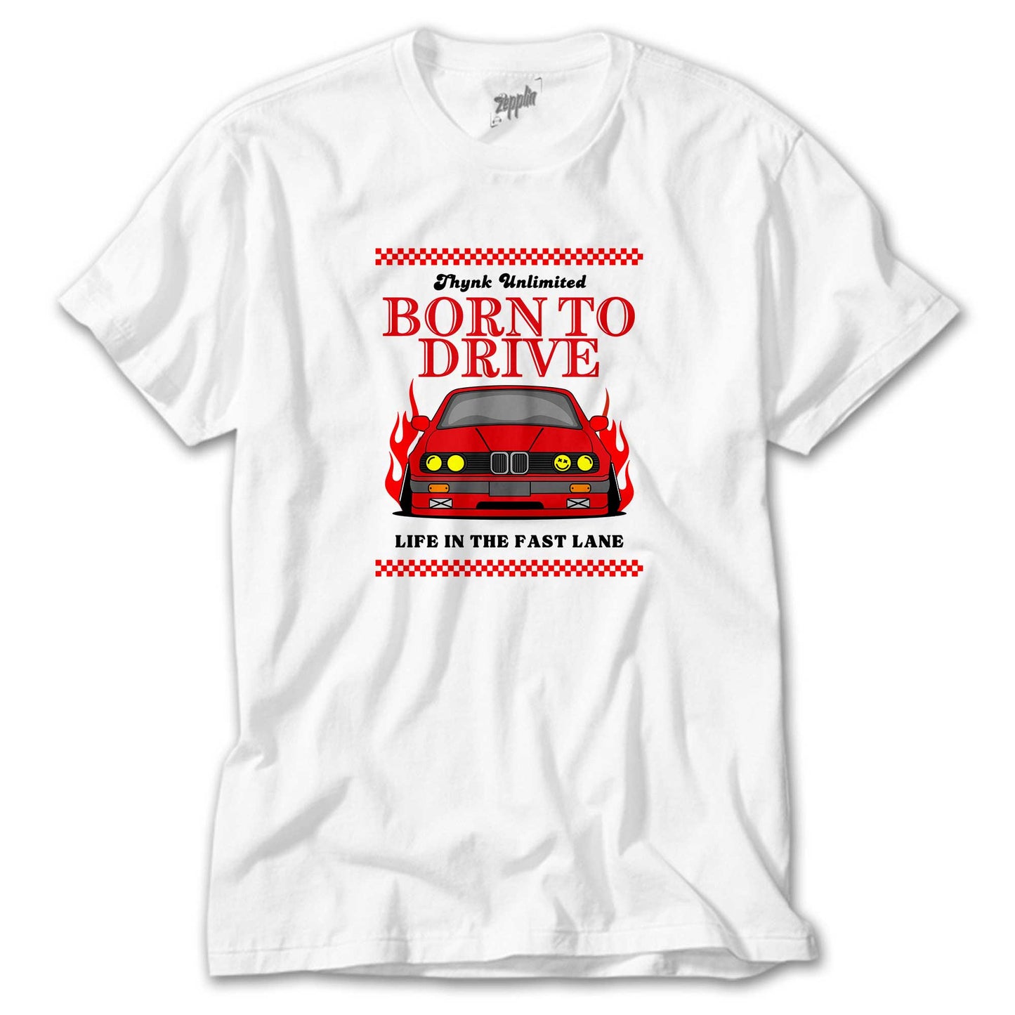 Born To Drıve Bmw Beyaz Tişört