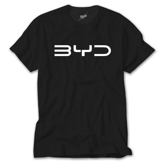 BYD Logo White Siyah Tişört
