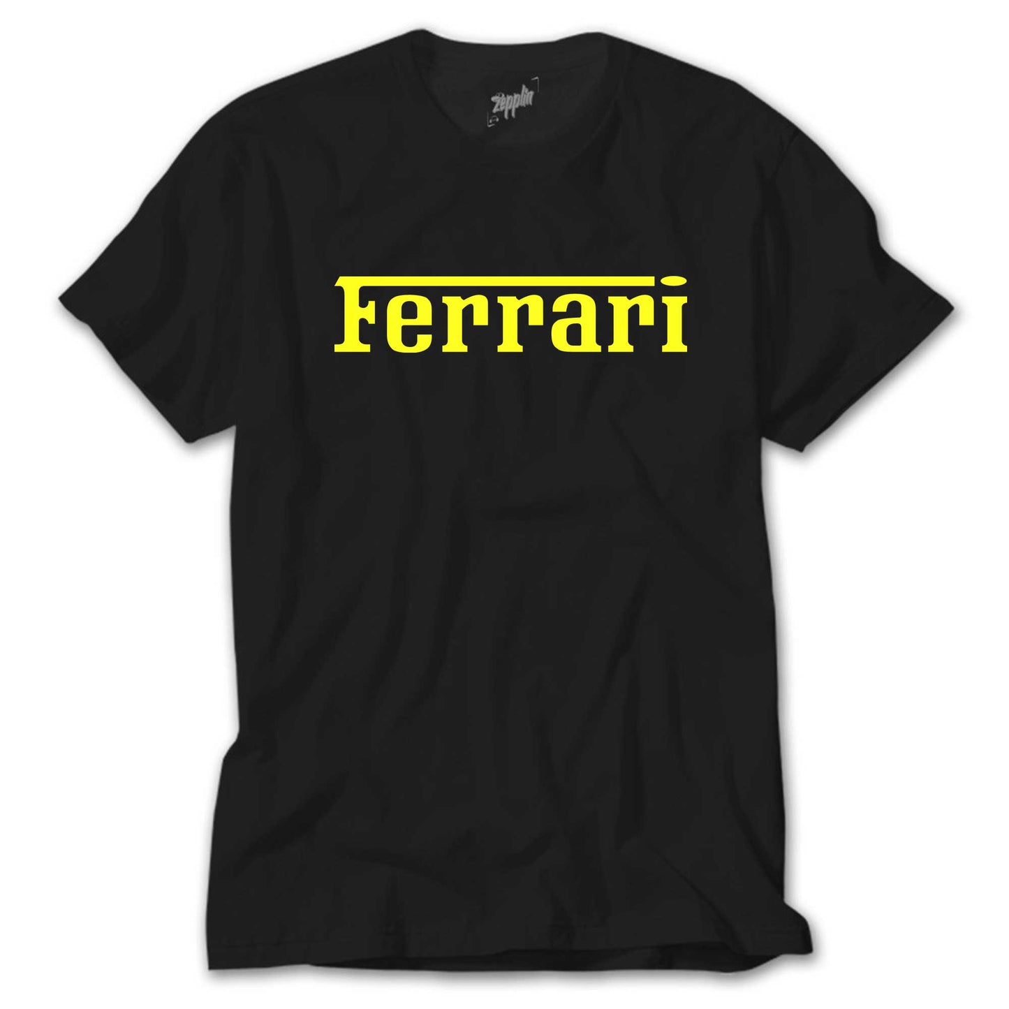 Ferrari Gold Text Siyah Tişört