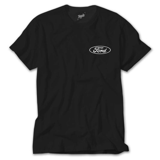 Ford Logo Text Siyah Tişört