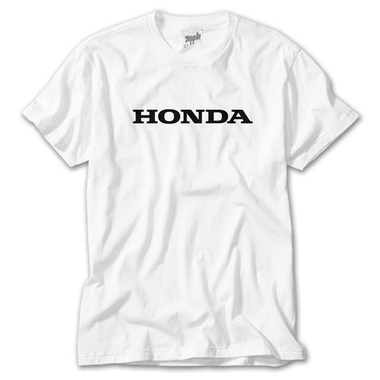 Honda Text Beyaz Tişört