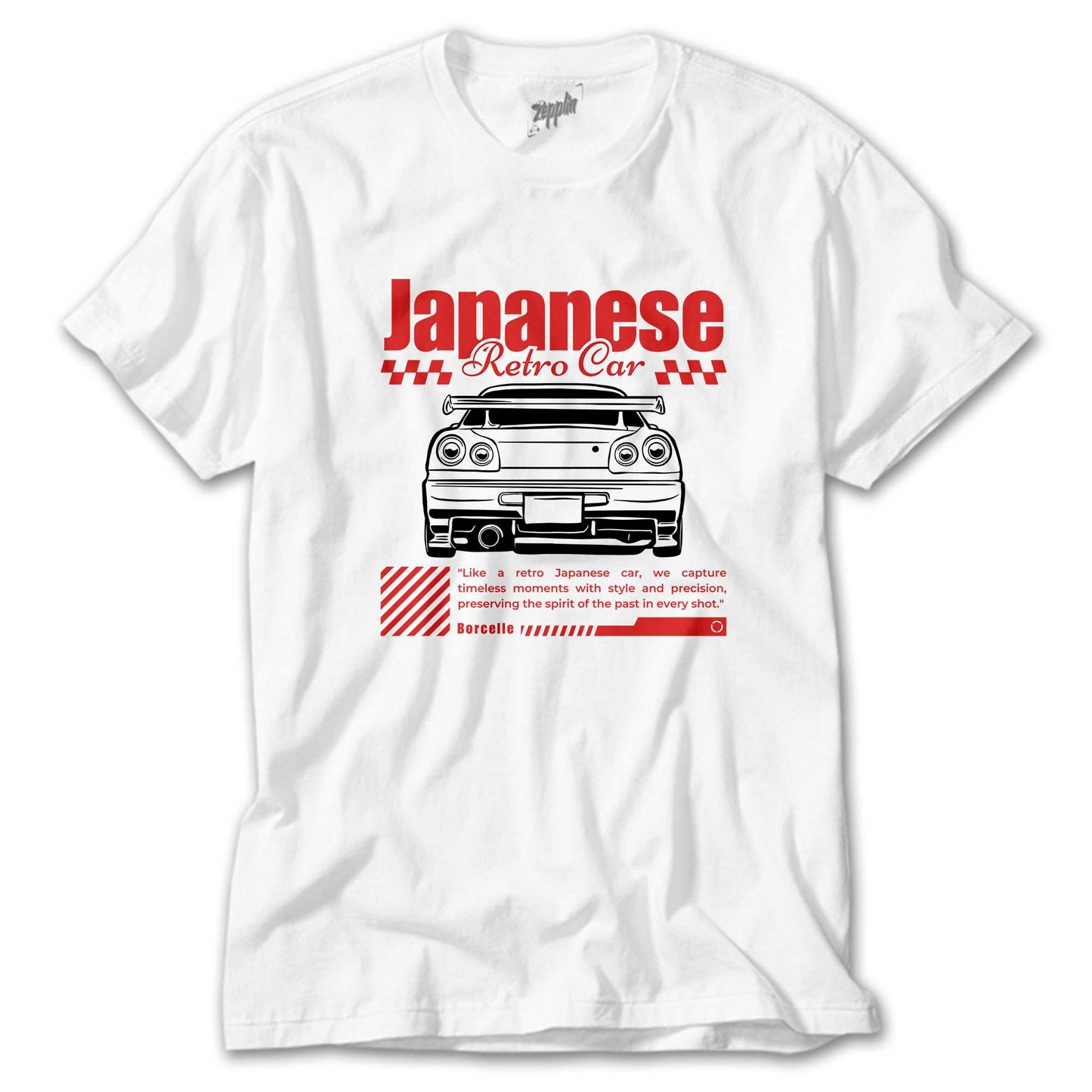 Japanese GTR Beyaz Tişört