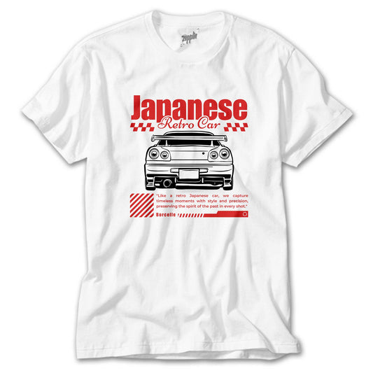 Japanese GTR Beyaz Tişört