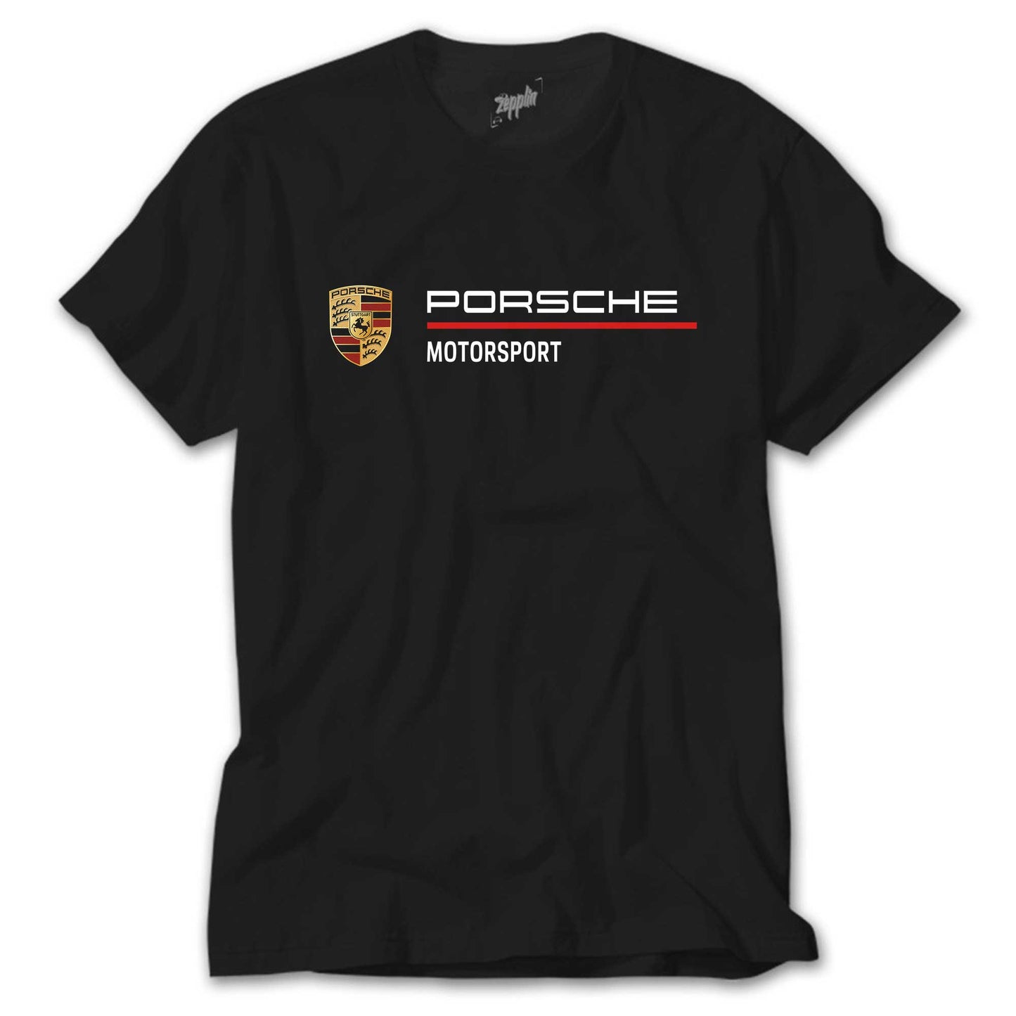 Porsche Logo Motorsport Siyah Tişört