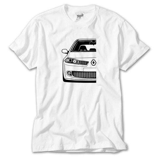 Renault Megane 2 Beyaz Tişört