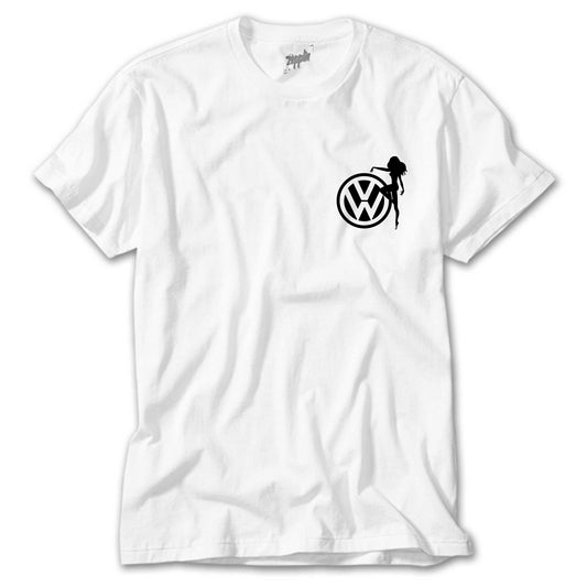 Volkswagen Woman Logo Beyaz Tişört