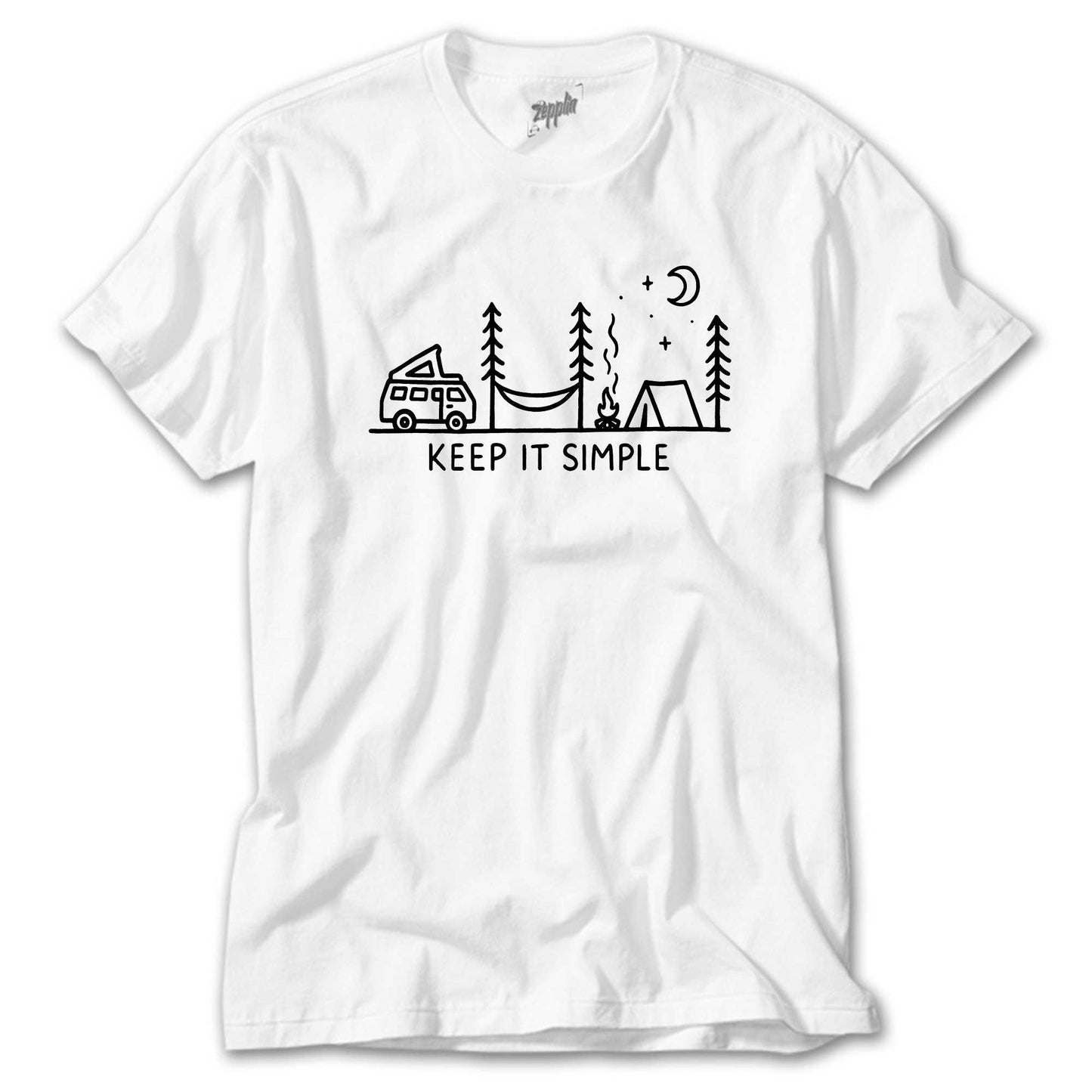 Keep It Simple Beyaz Tişört