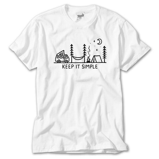 Keep It Simple Beyaz Tişört