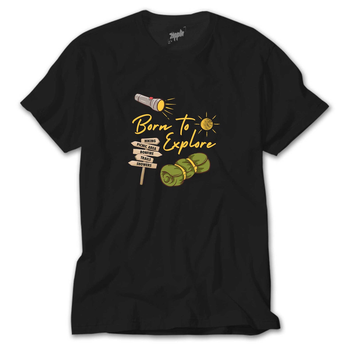 Born To Explore Siyah Tişört