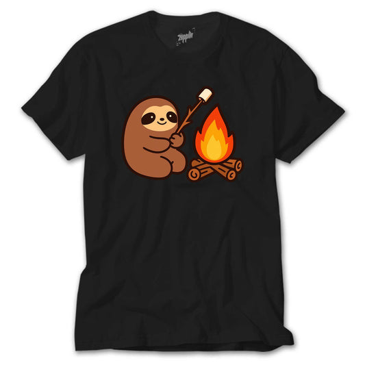 Camp Cute Siyah Tişört