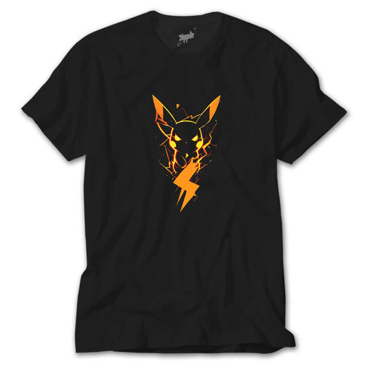 Pikachu Siyah Tişört