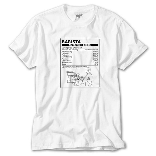 Barista Nutrition Beyaz Tişört