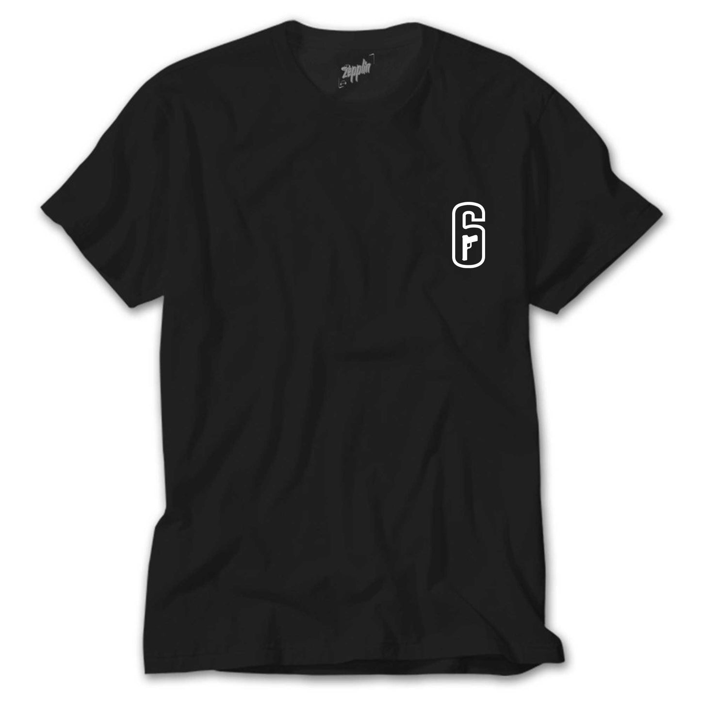 Rainbow Six Amblem White Siyah Tişört