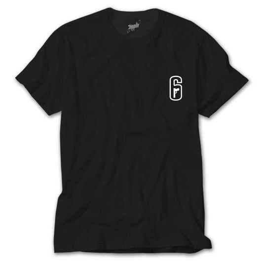 Rainbow Six Amblem White Siyah Tişört