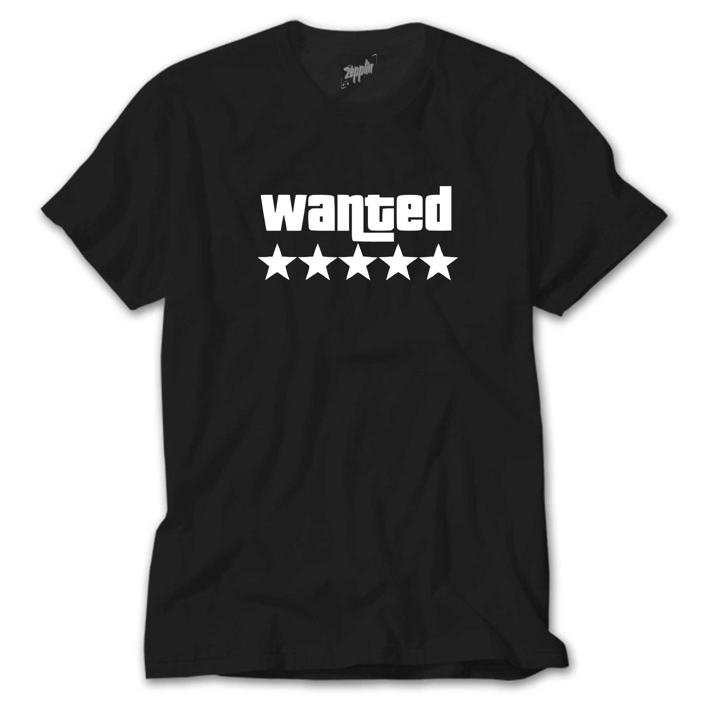 Wanted White Siyah Tişört