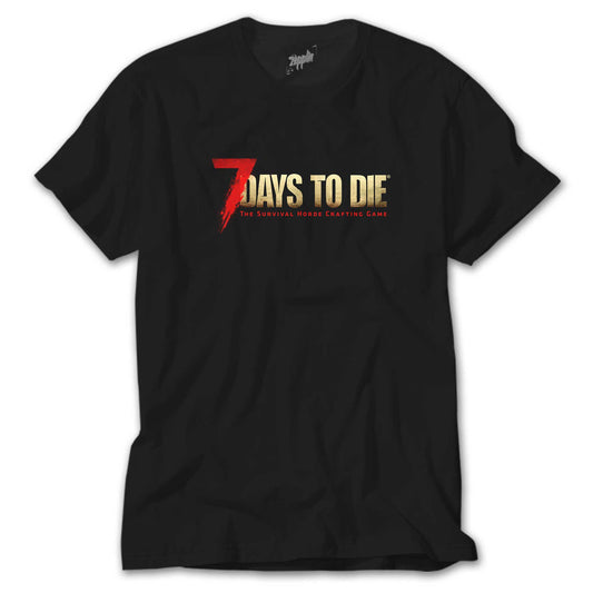 7 Days To Die Logo Siyah Tişört