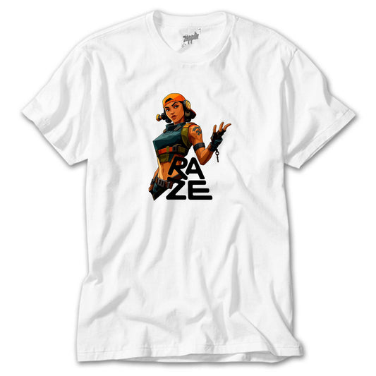 Valorant Raze Beyaz Tişört