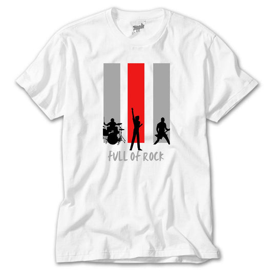 Full Of Rock Beyaz Tişört