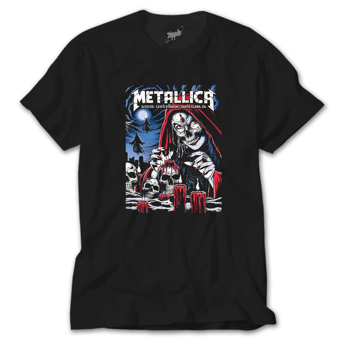 Metallica 2025 Tour siyah tişört