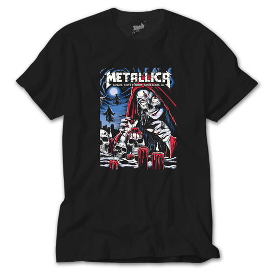 Metallica 2025 Tour siyah tişört