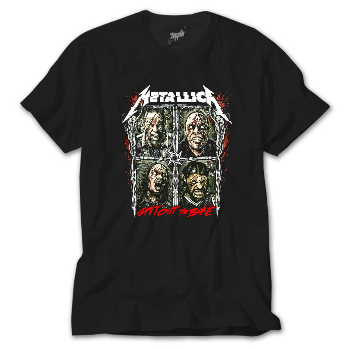 Metallica Spitout The Bone siyah tişört