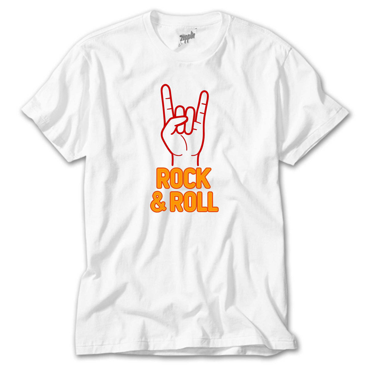 Rock Roll Beyaz Tişört
