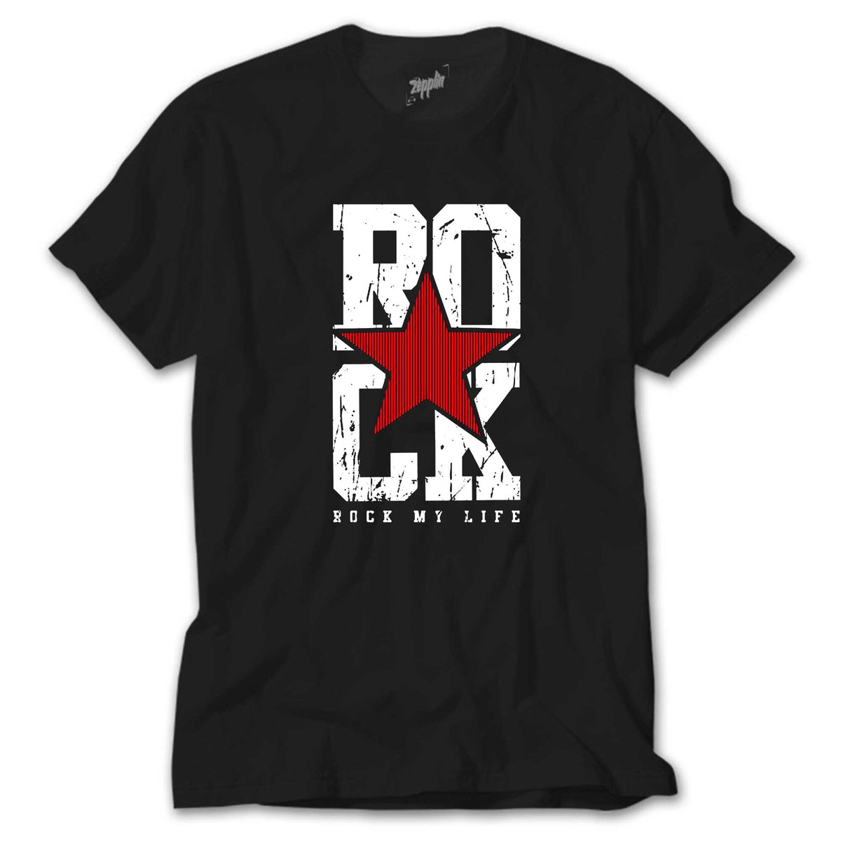 Rock My Life siyah tişört