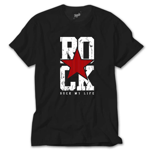 Rock My Life siyah tişört