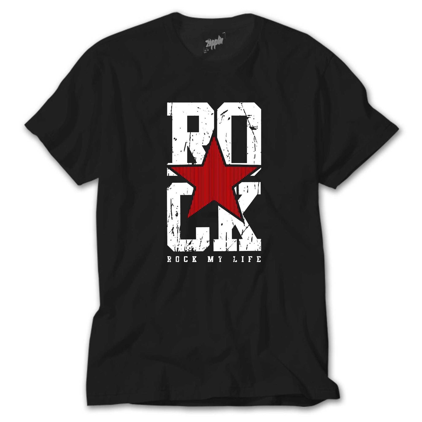 Rock My Life Siyah Tişört