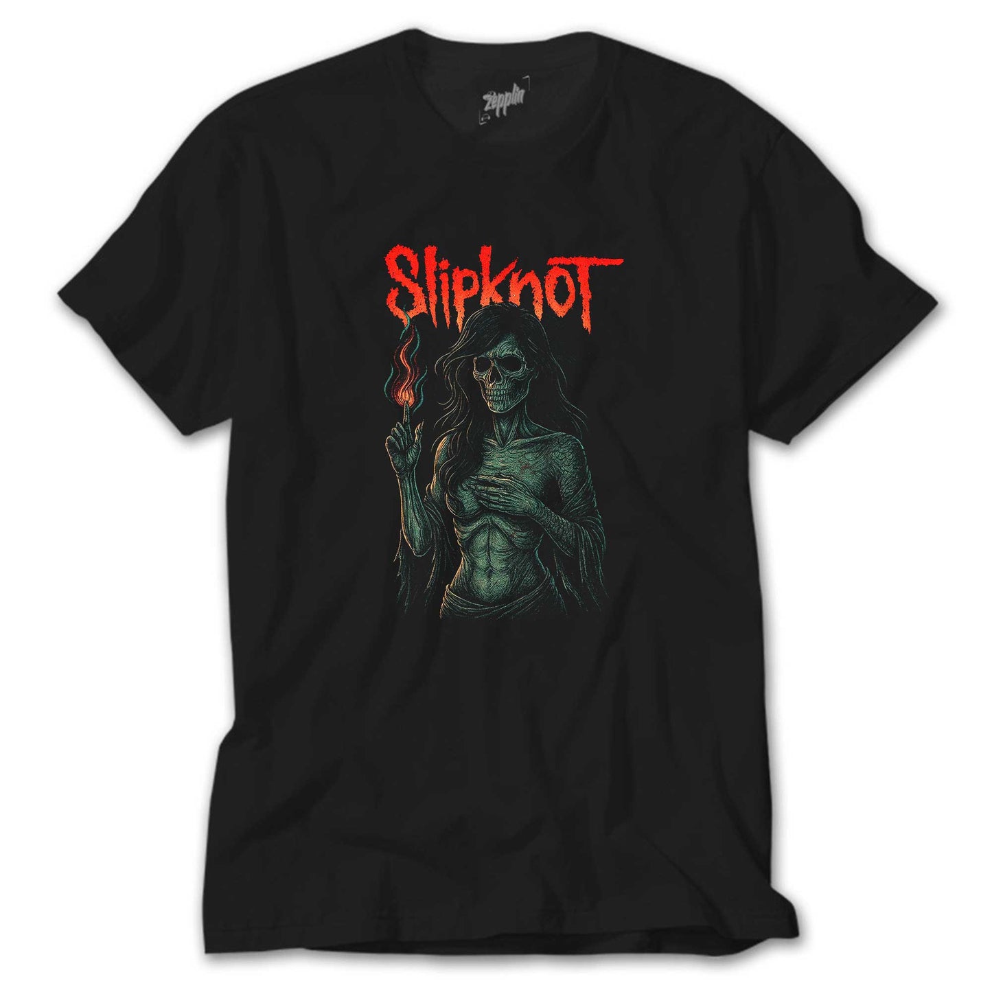 Slipknot Female Skeleton Hot Siyah Tişört