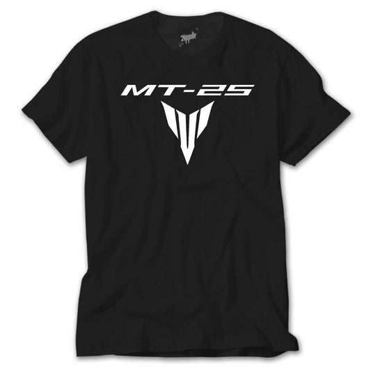 Yamaha MT25 White Logo Siyah Tişört