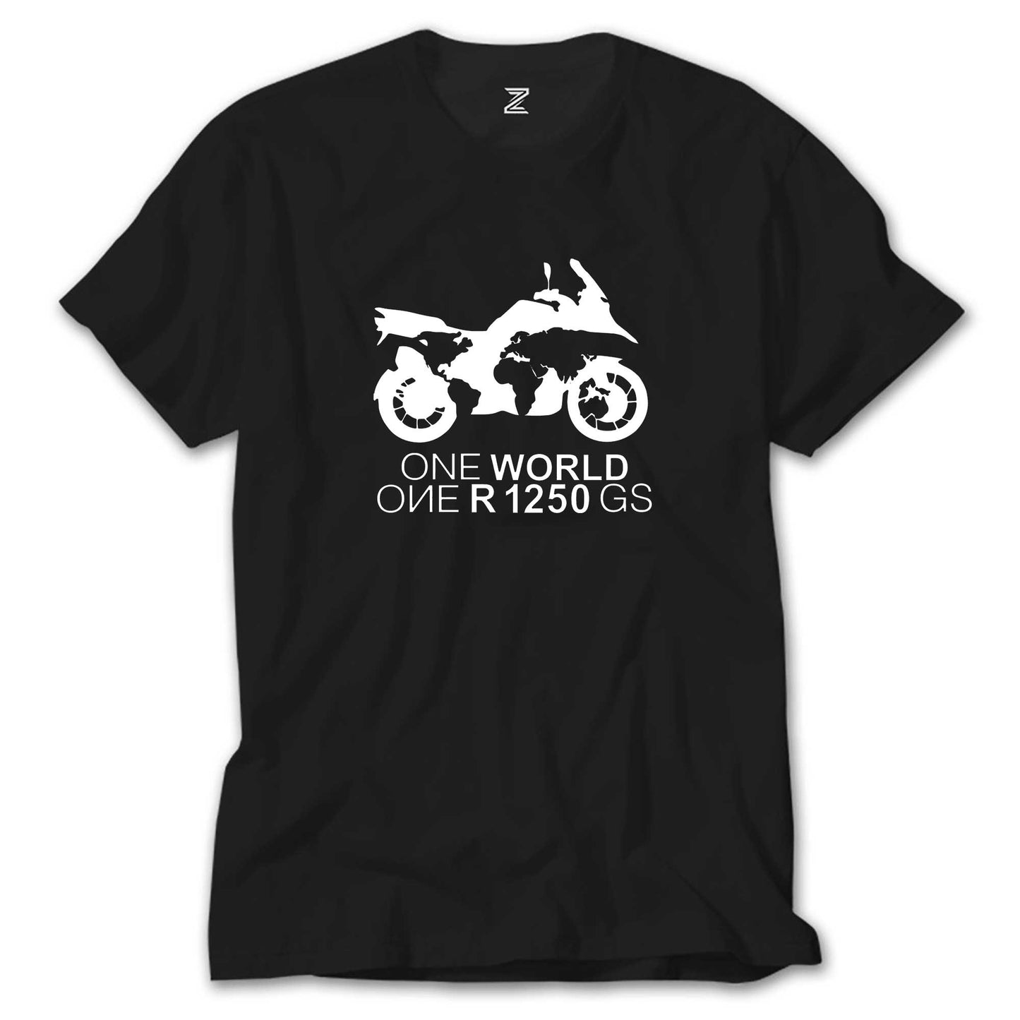 ONE World 1250GS White Siyah Tişört