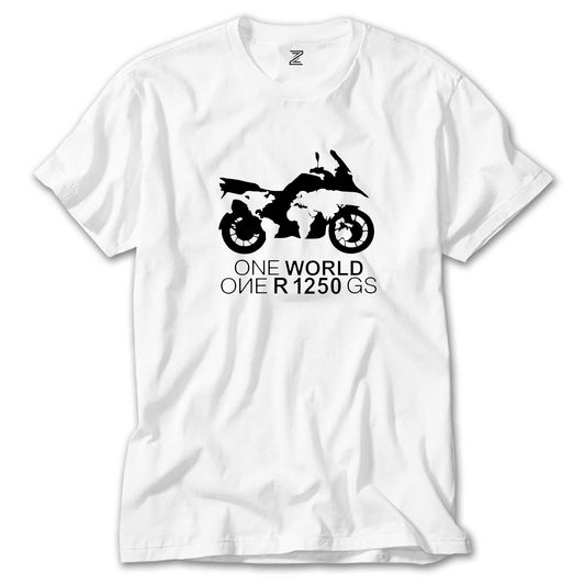 ONE World 1250GS Beyaz Tişört