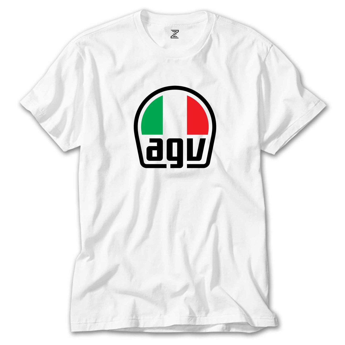 Agv Logo Beyaz Tişört