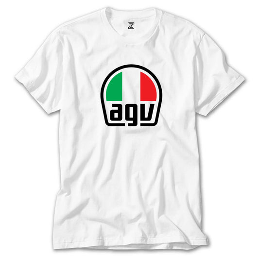 Agv Logo Beyaz Tişört
