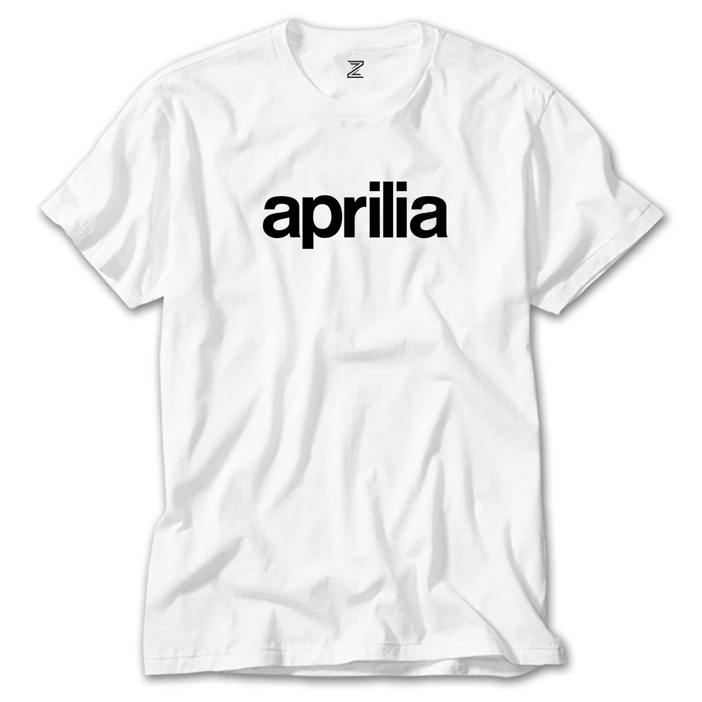 Aprilia Text Logo Beyaz Tişört