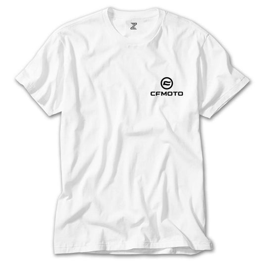 Cf Moto Logo Beyaz Tişört