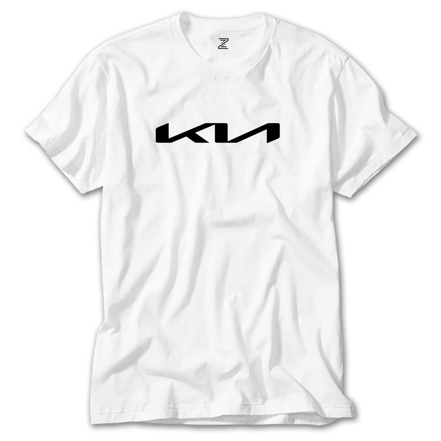 Kia New Logo Black Beyaz Tişört