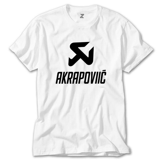 Akrapovic Black Logo Beyaz Tişört