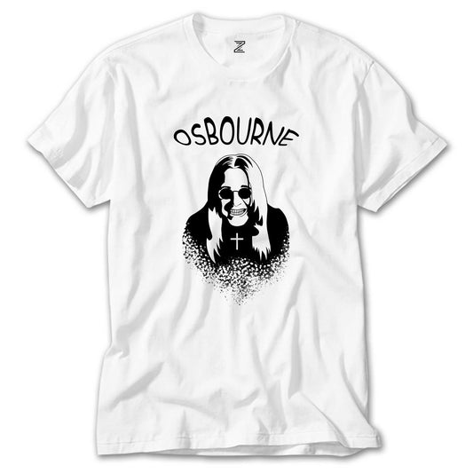 Ozzy Osbourne Silüet Beyaz Tişört