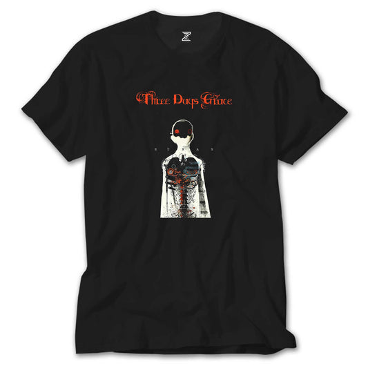 Three Days Grace Human Siyah Tişört