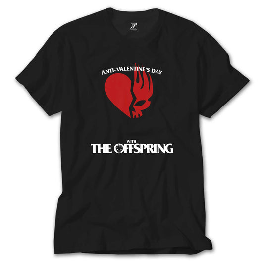 The Offspring Anti Valentine's Day Siyah Tişört