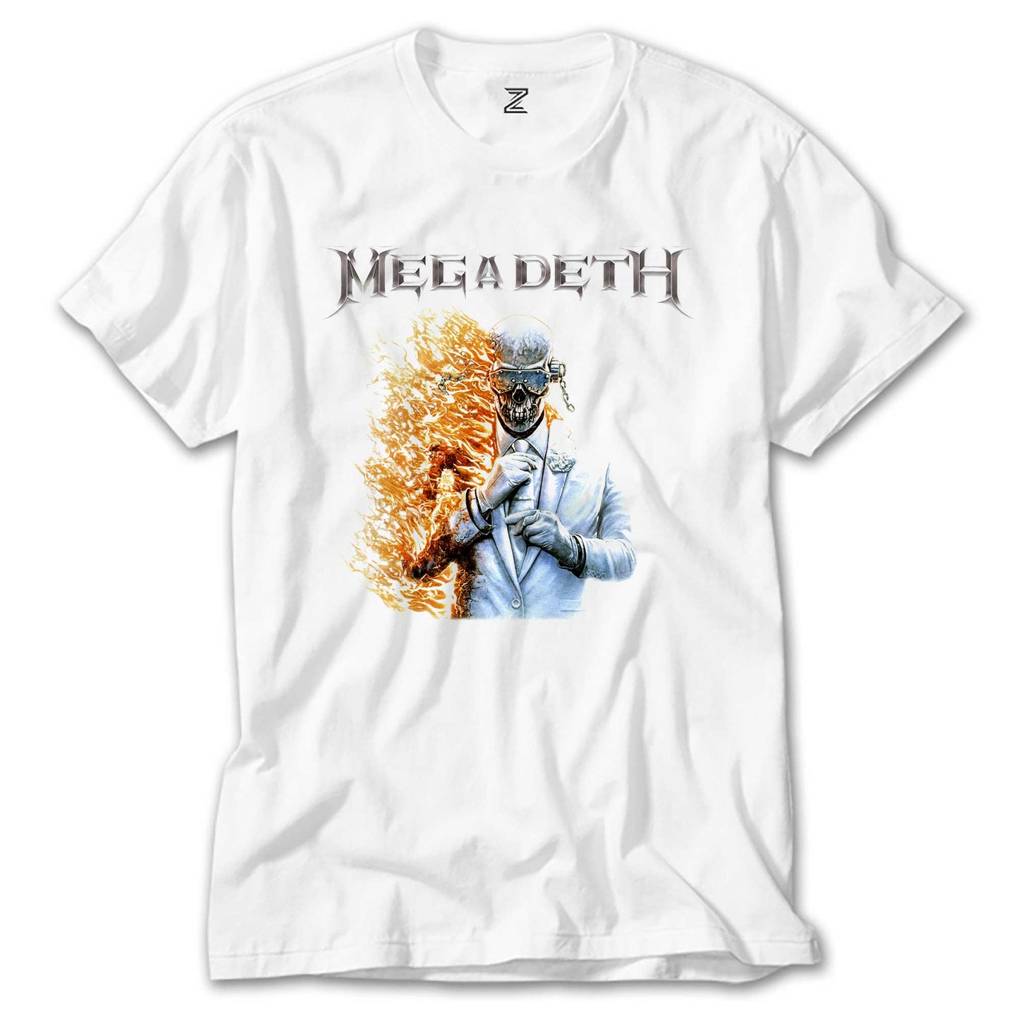 İndirimli Megadeth Megadeth 2026 Beyaz Tişört