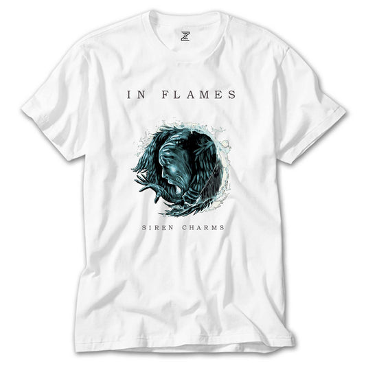 In Flames Siren Charms Beyaz Tişört