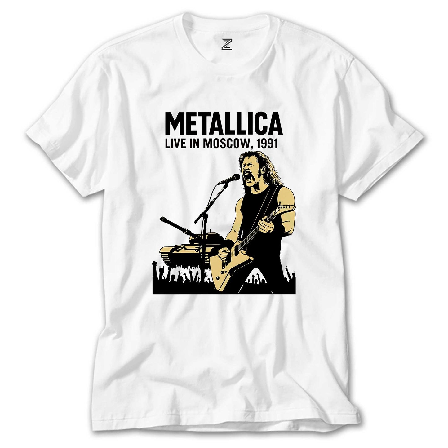 Metallica Live İn Moscow Beyaz Tişört