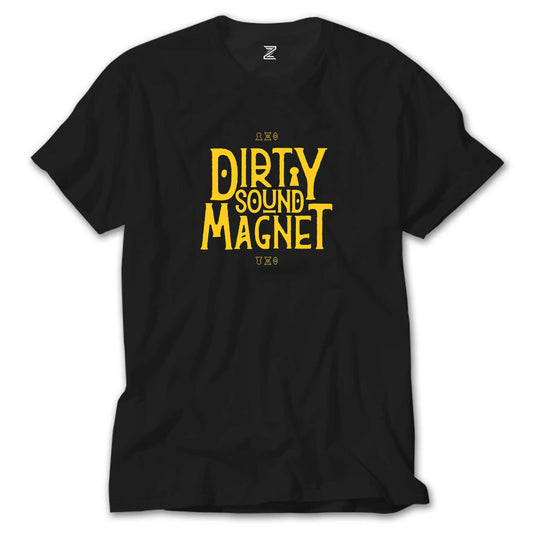 Dirty Sound Magnet Text Siyah Tişört