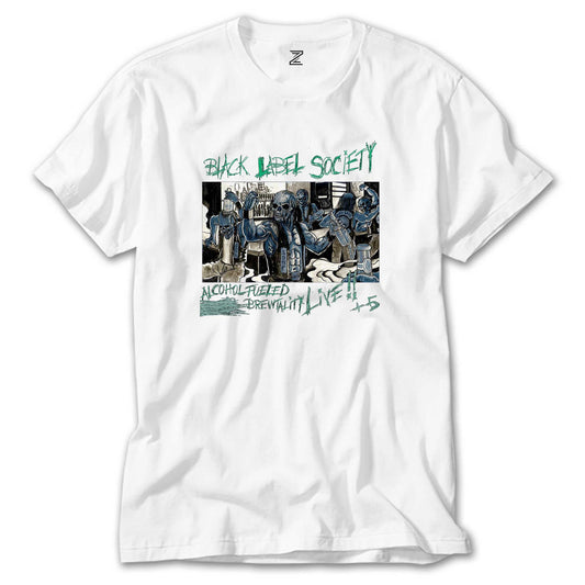 Black Label Society Alcohol Fueled Brewtality Beyaz Tişört