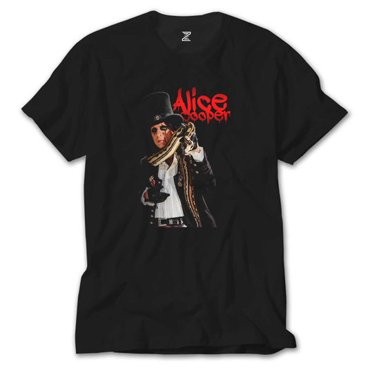 Alice Cooper Snake Siyah Tişört